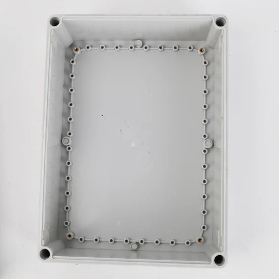 户外防水盒380X280X180mm ABS材质灰壳塑料配电箱
