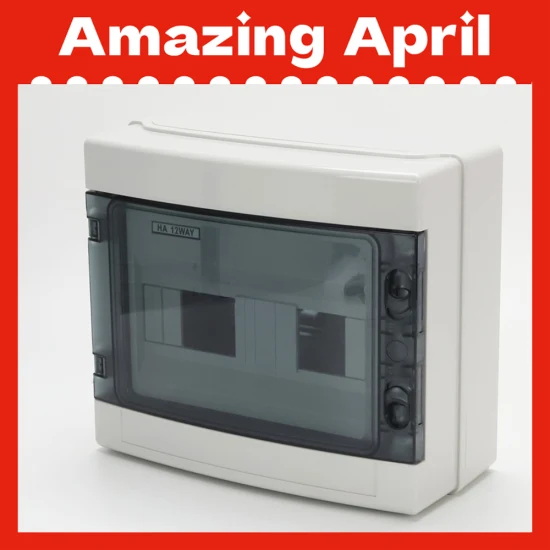 Ha-12路IP65防水户外300*260*140mm耐用12串塑料汇流箱接线盒配电箱