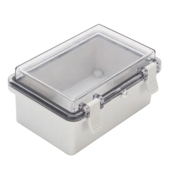 户外防水电气控制配电箱 ABS IP66 透明盖壁挂式 150*100*70mm