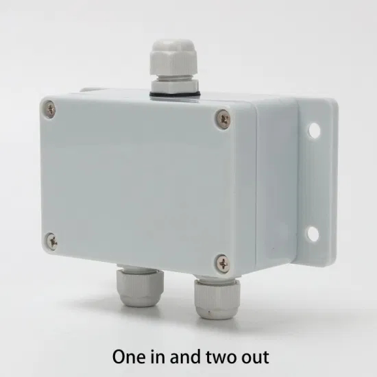 户外防水电缆分接箱 100*68*50mm 一进二出 ABS 塑料 15A 8 路