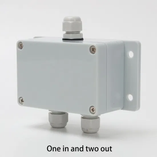 户外防水电缆分接箱 100*68*50mm 一进二出 ABS 塑料 15A 8 路
