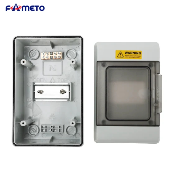 At4way塑料配电箱IP67户外防水光伏接线PC防火