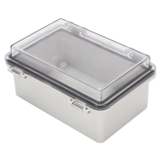 户外防水电气控制配电箱 ABS IP66 透明盖壁挂式 150*100*70mm