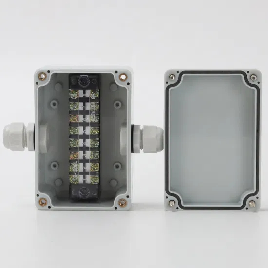 一进一出 100*68*50mm ABS 塑料防水接线盒 3.94*2.68*1.97 英寸 CE IP67