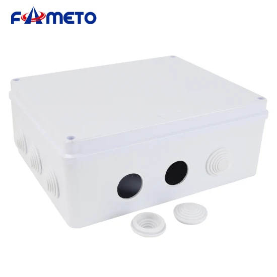 户外防水接线盒300X250X120mm ABS塑料IP65白色现货批发
