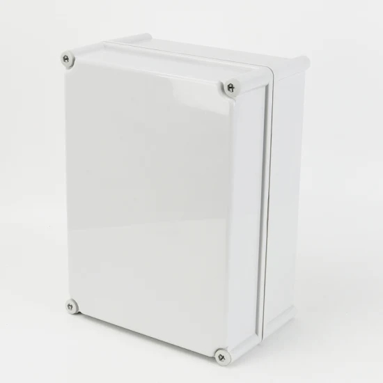 户外防水盒380X280X180mm ABS材质灰壳塑料配电箱