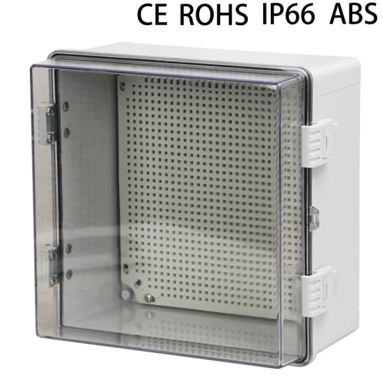 12*12*7英寸透明防水配电箱ABS塑料显示屏或电池外壳