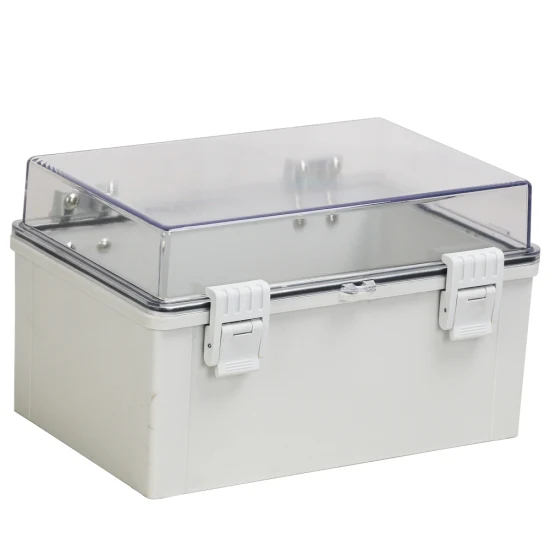 PLC显示屏保护外壳300*200*180mm透明防水塑料配电箱IP66