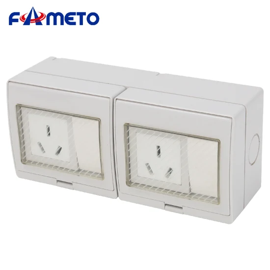 户外防水插座开关组合澳标16A三孔