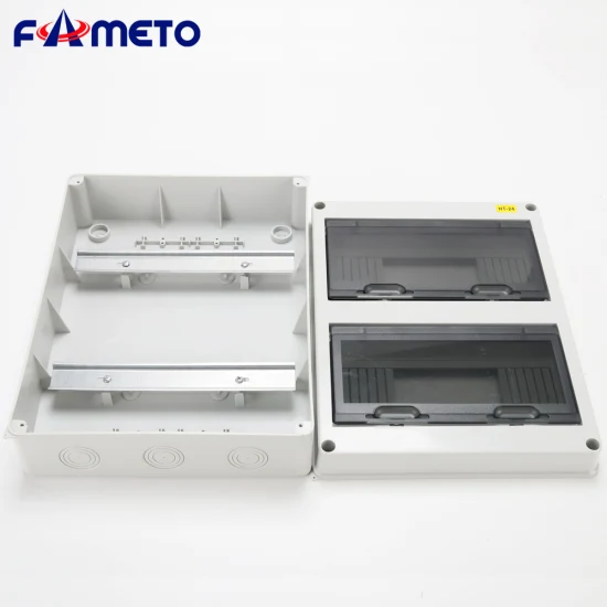 Ht-24 防水360*280*110mm ABS+PC 埋入式24路微型断路器配电箱