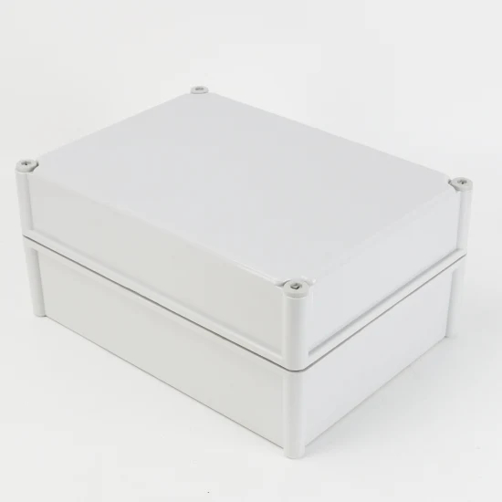 户外防水盒380X280X180mm ABS材质灰壳塑料配电箱