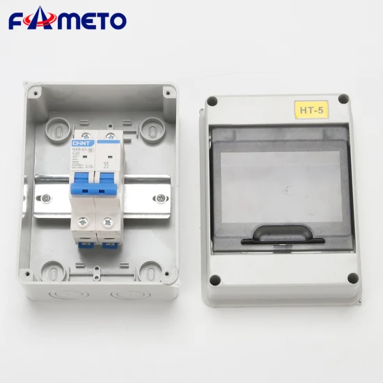 Ht-5 塑料防水 120*160*95mm ABS 表面齐平型 5 路户外 MCB 配电箱电源箱