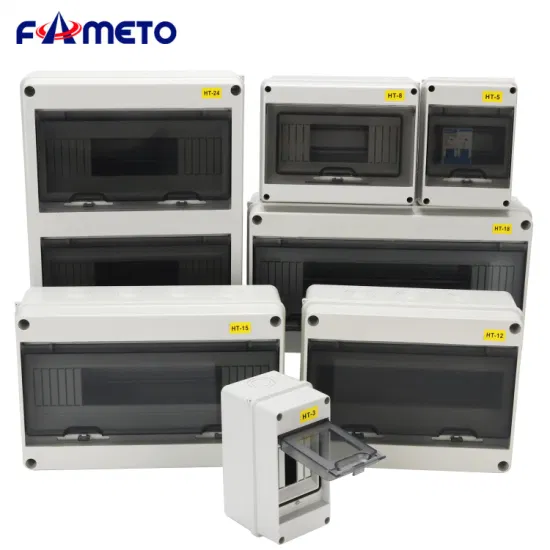 Ht-24 防水360*280*110mm ABS+PC 埋入式24路微型断路器配电箱