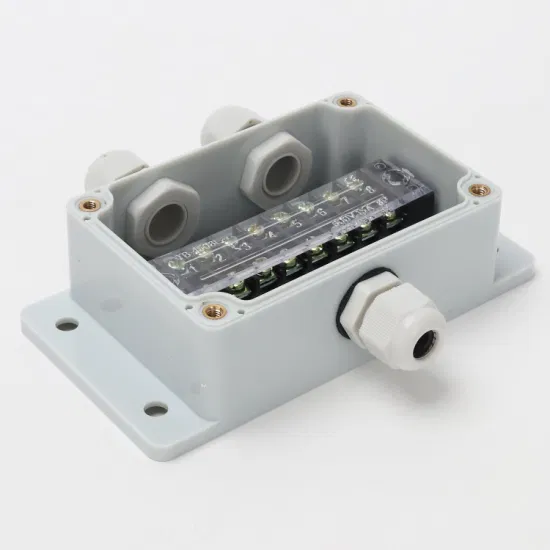 户外防水电缆分接箱 100*68*50mm 一进二出 ABS 塑料 15A 8 路