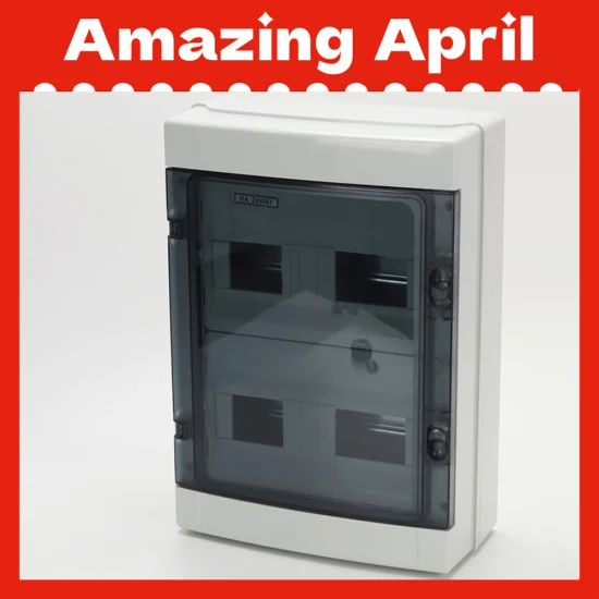 Ha-24路IP65防水户外塑料汇流箱接线盒配电箱