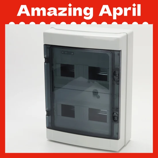 Ha-24路IP65防水户外塑料汇流箱接线盒配电箱