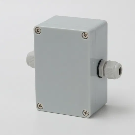 一进一出 100*68*50mm ABS 塑料防水接线盒 3.94*2.68*1.97 英寸 CE IP67