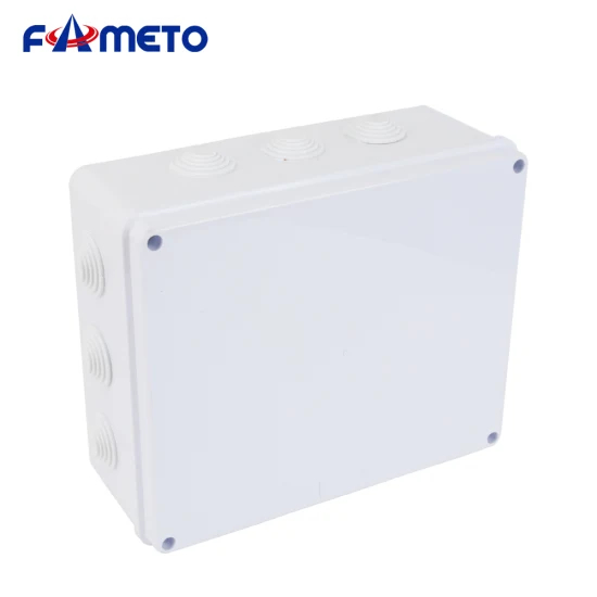 户外防水接线盒300X250X120mm ABS塑料IP65白色现货批发