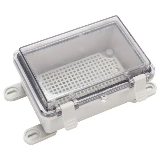 户外防水电气控制配电箱 ABS IP66 透明盖壁挂式 150*100*70mm