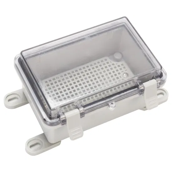 户外防水电气控制配电箱 ABS IP66 透明盖壁挂式 150*100*70mm