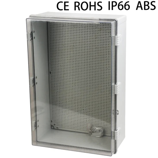 600*400*220mm PC阻燃材料透明塑料配电箱光伏箱