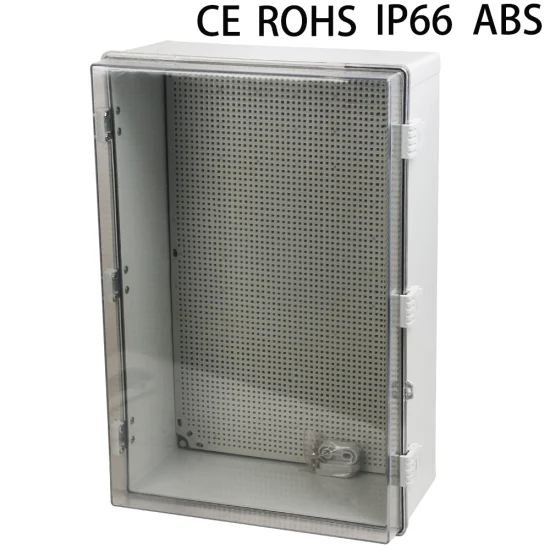 600*400*220mm PC阻燃材料透明塑料配电箱光伏箱