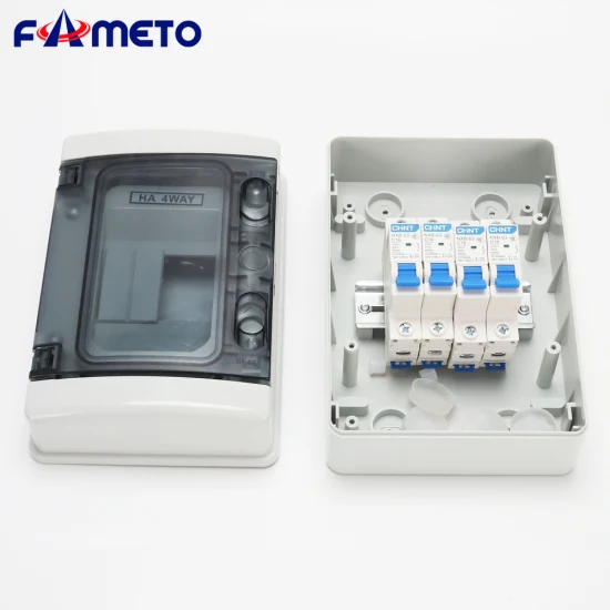 Ha-4路IP65防水户外140*210*100mm塑料4路/4极接线汇流箱