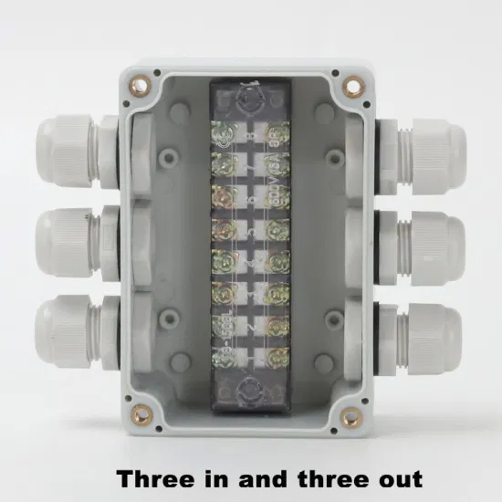 3进3出15A 400V 8路户外防水接线盒Tb1508 CE IP67