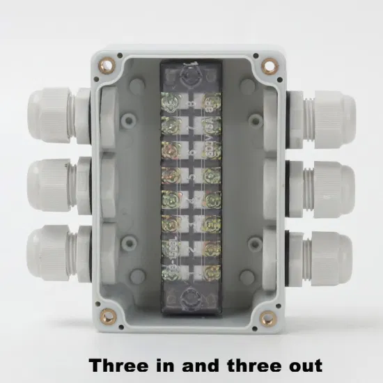3进3出15A 400V 8路户外防水接线盒Tb1508 CE IP67