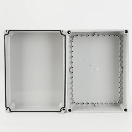 户外防水盒380X280X180mm ABS材质灰壳塑料配电箱