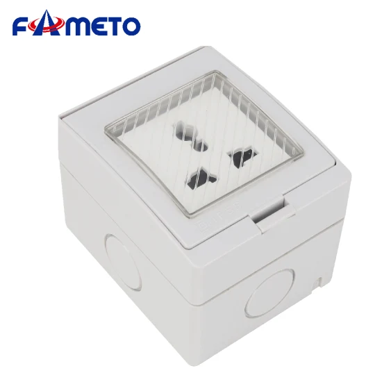户外防水多功能三针插座 IP55 ABS 塑料