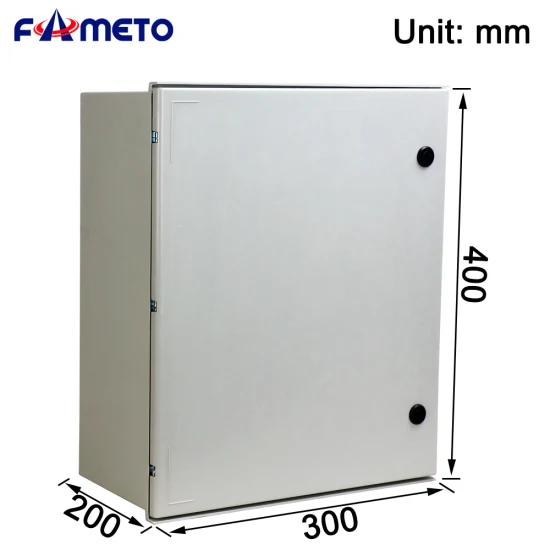 澳大利亚防晒电气设备箱400*300*200mm SMC玻璃钢箱IP65