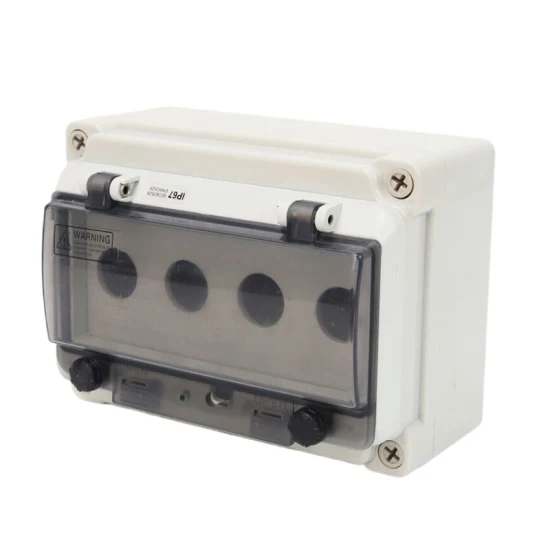 IP67防水户外紧急按钮开关W接线盒停止按钮控制盒