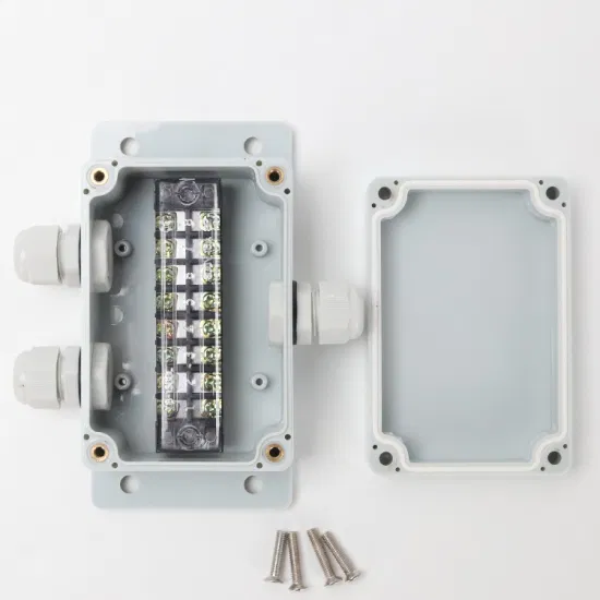 户外防水电缆分接箱 100*68*50mm 一进二出 ABS 塑料 15A 8 路