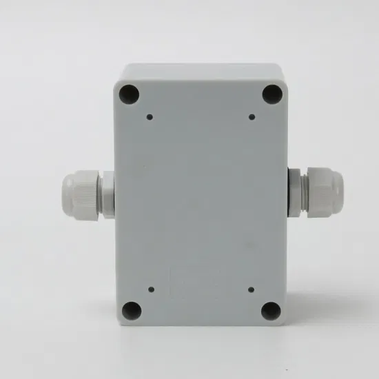 一进一出 100*68*50mm ABS 塑料防水接线盒 3.94*2.68*1.97 英寸 CE IP67