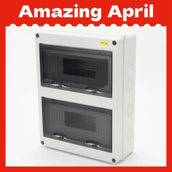 Ht-24 防水360*280*110mm ABS+PC 埋入式24路微型断路器配电箱