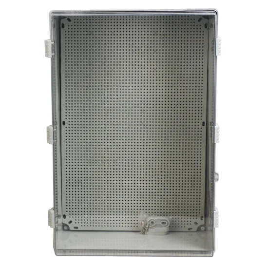 600*400*220mm PC阻燃材料透明塑料配电箱光伏箱